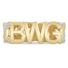 Personalized Chain Link Initials Ring 10658 0012 b front