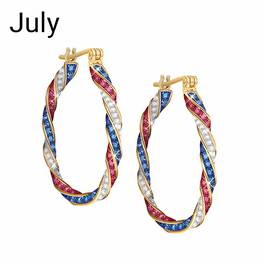 Holiday Hoops Crystal Earring Collection 6442 002 9 6