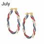 Holiday Hoops Crystal Earring Collection 6442 002 9 6