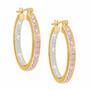 Birthstone Diamond Hoop Earrings 9692 013 7 6