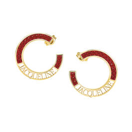 Custom Birthstone Hoops 11963 0010 g july