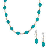 Turquoise Sea Necklace with FREE Earring 11679 0015 a main