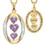 My daughter i love you diamond pendant