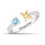 Birthstone & Diamond Zodiac Ring 11999 0018 c march