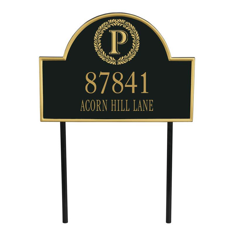 The Monogrammed Address Plaque 5719 001 9 1
