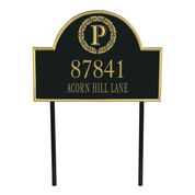 The Monogrammed Address Plaque 5719 001 9 1