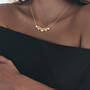 Triple Solitaire Heart Necklace 12392 0019 m model