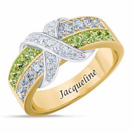 Birthstone Beauty Diamond Kiss Ring 6503 001 7 8