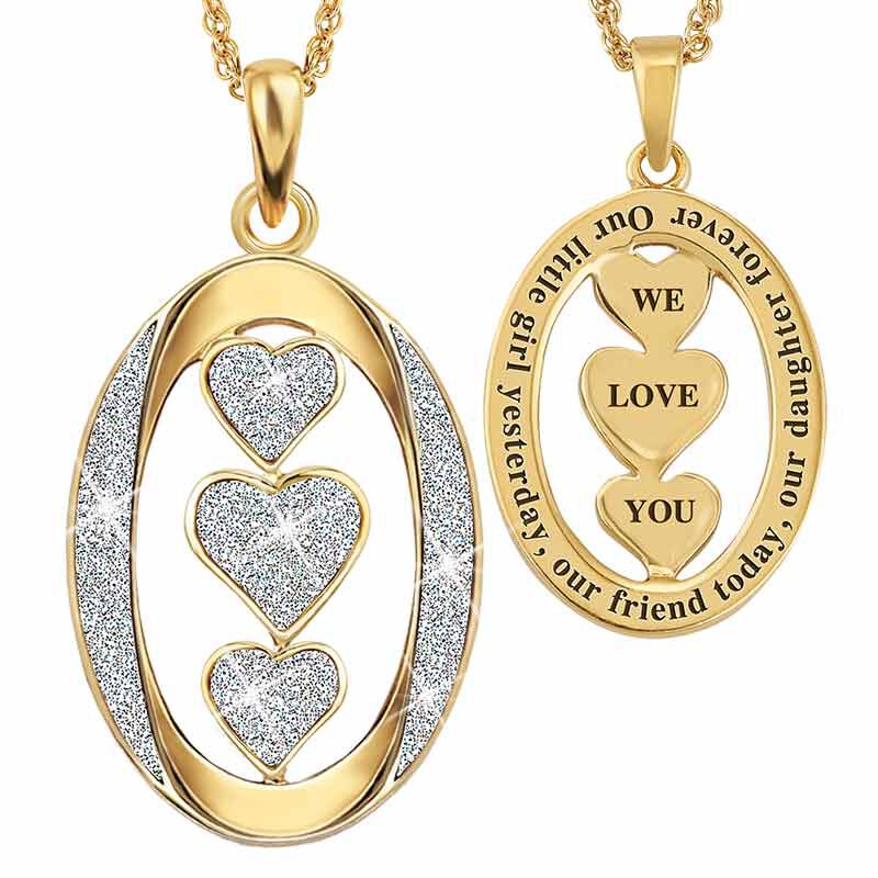 Our Daughter We Love You Diamond Pendant 2965 007 4 1
