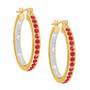 Birthstone Diamond Hoop Earrings 9692 013 7 7