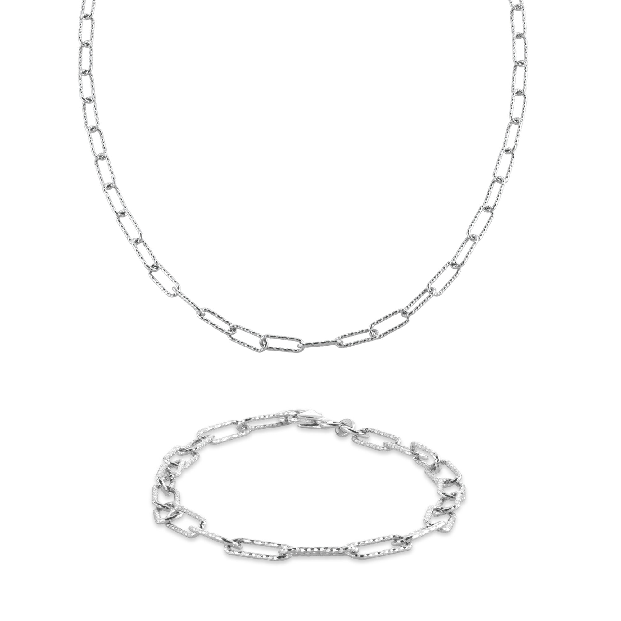 925 Sterling Silver Chain Bracelet Necklace | Silver Necklace Bracelet Men  - 925 - Aliexpress