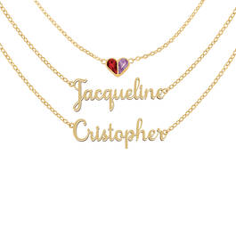 Birthstone Heart Necklace Set 12152 0019 a main