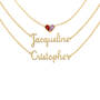 Birthstone Heart Necklace Set 12152 0019 a main