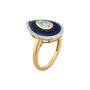 Bold & Blue Aquamarine Ring, Bold Blue Aquamarine Ring 11481 0013 d side