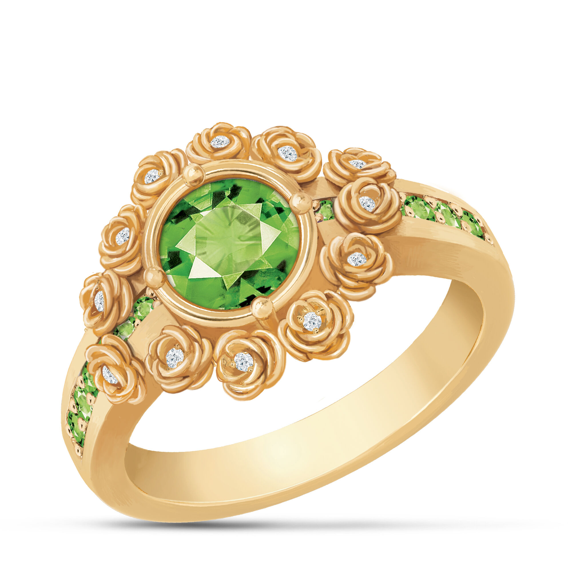 A Dozen Roses Birthstone Diamond Ring 6874 0018 h august
