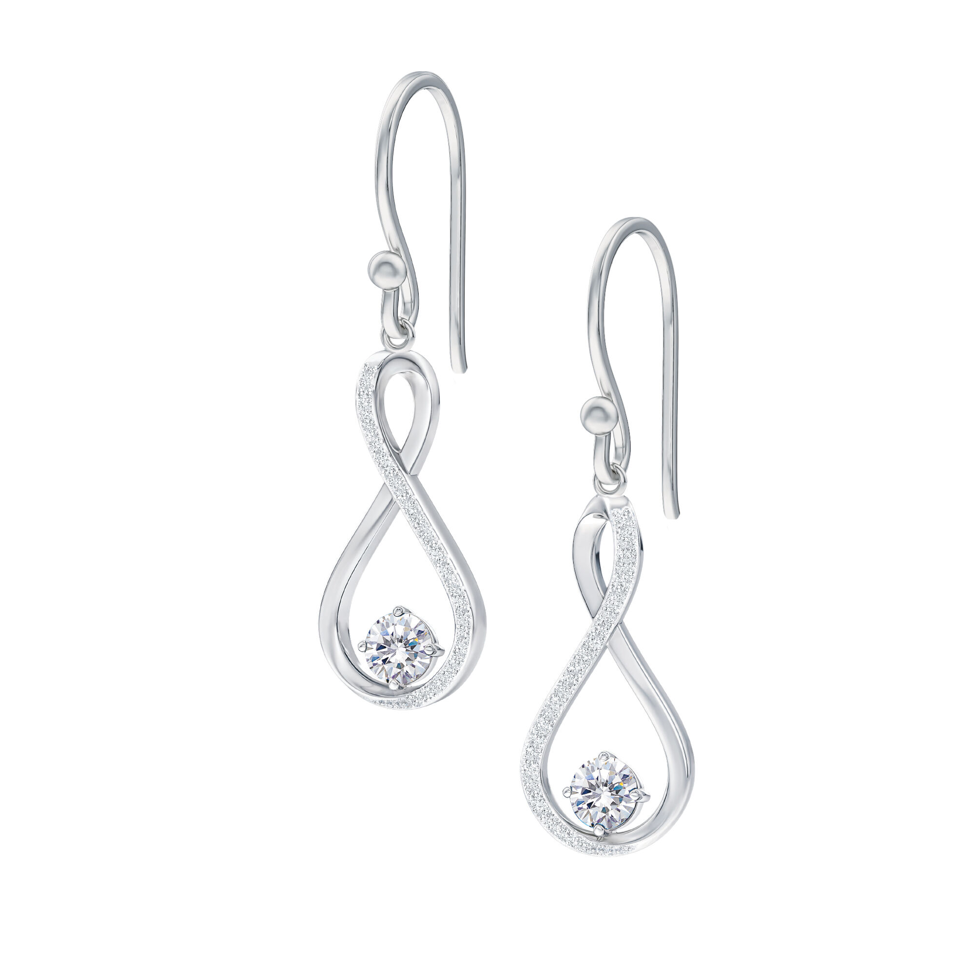Birthstone and Diamond Earrings 5200 0056 d april