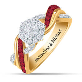 Personalized Birthstone and Diamond Ring 10751 0018 a main