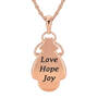 Love Hope Joy Turquoise Copper Necklace 11198 0017 c back