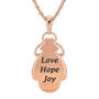 Love, Hope and Joy Turquoise & Copper Necklace, Love Hope Joy Turquoise Copper Necklace 11198 0017 c back