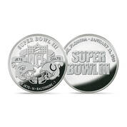 Super Bowl Flip Coin Silver Plated Collection 11732 0051 a Jets3