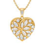 Opal and Diamond Heart Pendant 11146 0010 c front