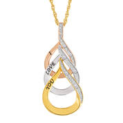 I Love You Diamond Teardrop Pendant 6919 0015 a main