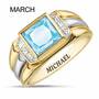 Birthstone Executive Ring 5434 001 3 4