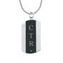 Black Steel Diamond Dog Tag 4190 0069 a main