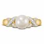 Pearl  Diamond Kiss Ring 4991 001 1 2