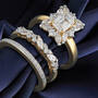 Ravishing Beauty Three Ring Set, The Ravishing Beauty Three Ring Set 11774 0019 b fabricshot