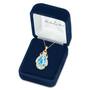 Siren of the Sea Blue Topaz  Diamond Pendant 5246 001 1 2
