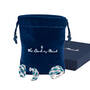 Personalized Blue Ocean Waves Ring FREE Matching Earrings 12161 0018 d giftpouch box