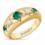 Royal Radiance Personalized Birthstone Ring--Size 5-Apr, Royal Radiance Personalized Birthstone Ring 1906 001 1 5