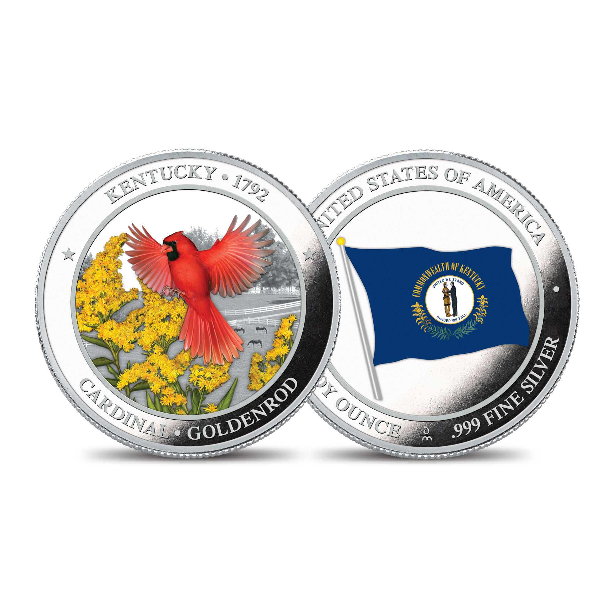 The State Bird and Flower Silver Commemoratives 2167 0088 a commemorativeKY