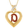 Personalized Ruby Heart Pendant 10906 0012 b initial D