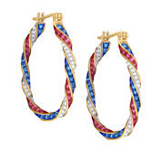 America the Beautiful Hoop Earrings 12011 0077 a main