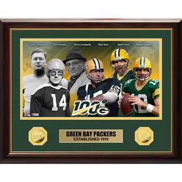 Green Bay Packers   NFL 100th Season Framed Commemorative 4391 147 8 1
