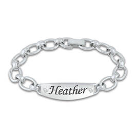 For My Daughter Personalized Diamond Bracelet 4085 001 8 1