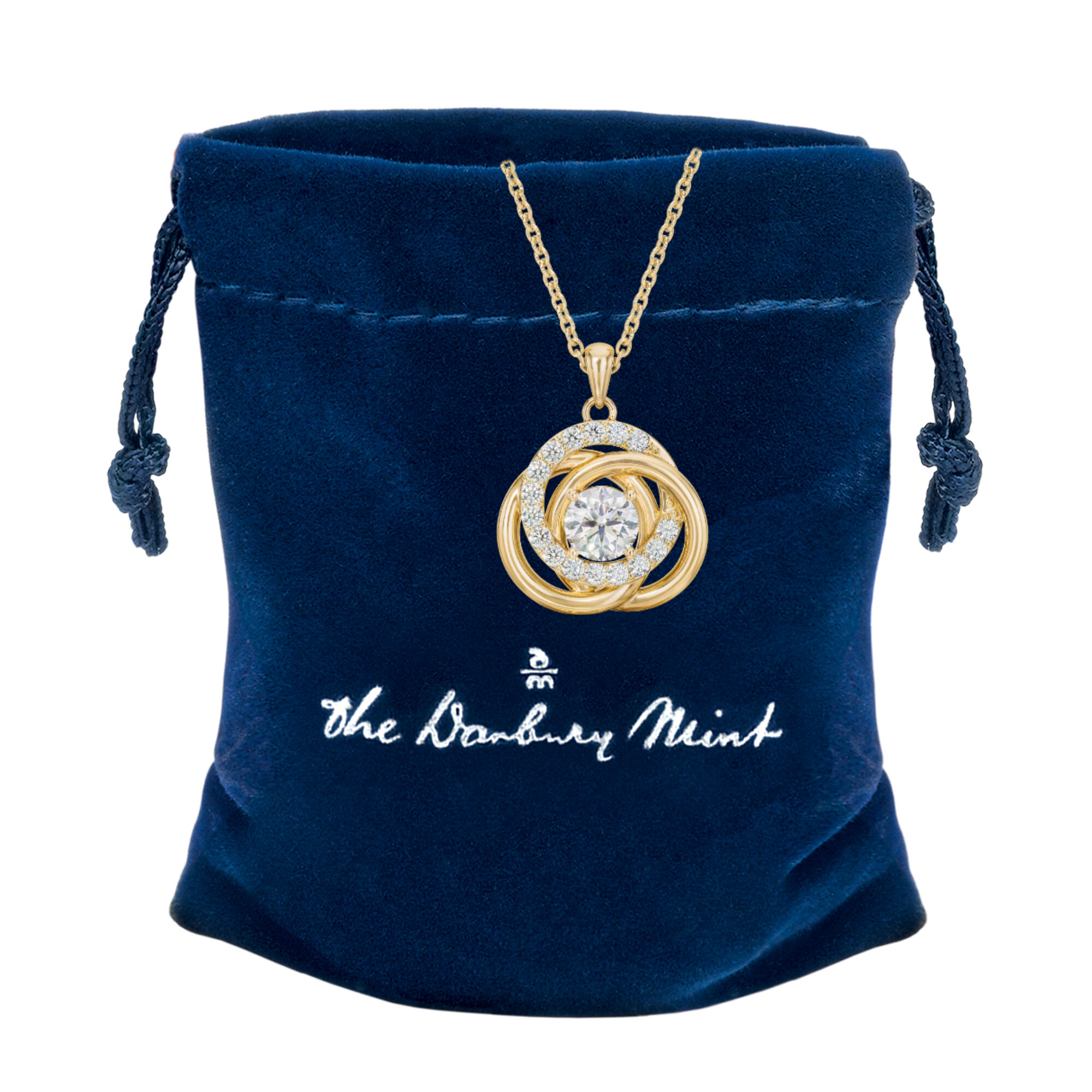 Symbols of True Love Swirl Love Knot Necklace