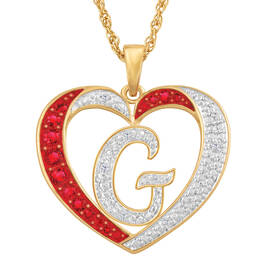 Personalized Diamond Initial Heart Pendant with FREE Poem Card 2300 0060 g initial