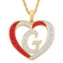 Personalized Diamond Initial Heart Pendant with FREE Poem Card 2300 0060 g initial
