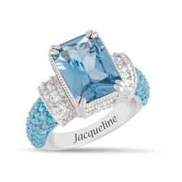 Personalized Sparkling Statement Ring 11842 0017 c march