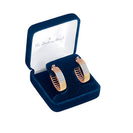 Copper Radiance Hoop Earrings 10531 00155 g gift pouch