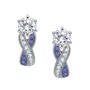 Birthstone Swirl Earrings, Birthstone Swirl Earrings 10115 0027 b february