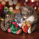 Cat and Kitten Christmas Figurine 6036 0013 c room