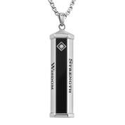 Destined For Greatness Diamond and Onyx Son Pendant 6935 0015 b front