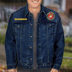The Personalized Mens US Marines Denim Jacket 1365 0106 m model
