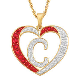 Personalized Diamond Initial Heart Pendant with FREE Poem Card 2300 0060 c initial