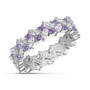 Birthstone Fire Eternity Ring, Dozen Hearts Diamond Earrings 12303 0017 f june