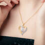 Bound by Love Pearl & Diamond Necklace, Bound by Love Pearl Diamond Necklace 10781 0012 m model
